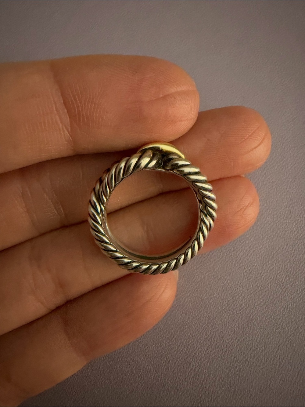 David Yurman Cable Two-Tone Ring - Picture 4 of 9